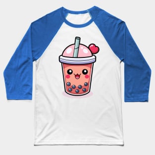 Blushing Boba Tea Baseball T-Shirt